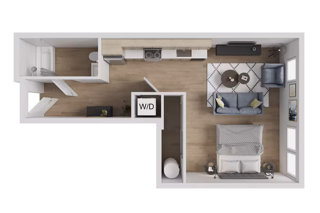 Studio A 1120 floor plan